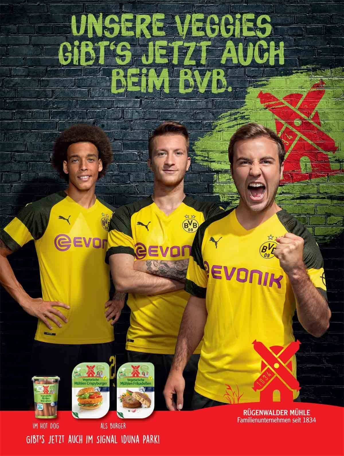 Rügenwalder Mühle darf mit BVB-Profis werben.