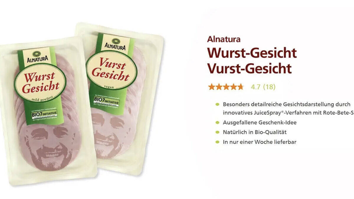 Wurst-Gesicht oder Vurst-Gesicht? Die Qual der Wahl.