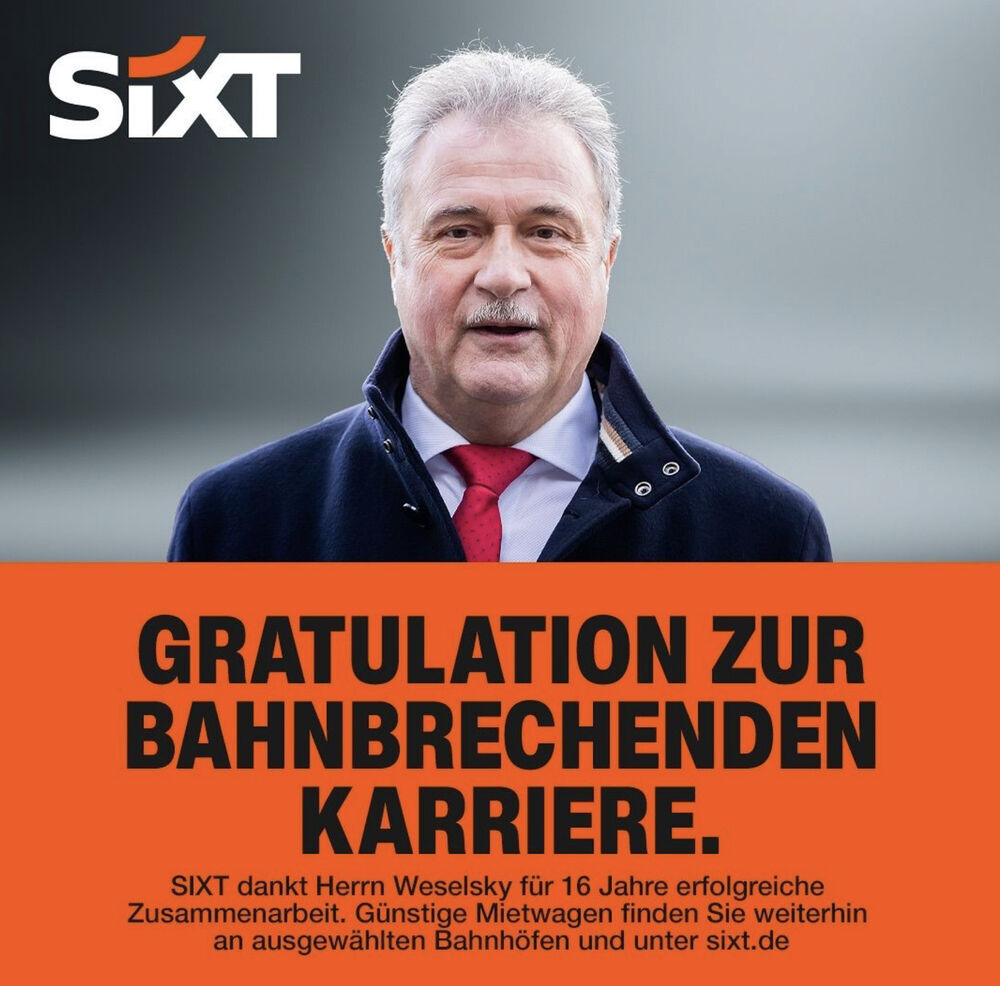 Sixt-Abschied von Claus Weselsky