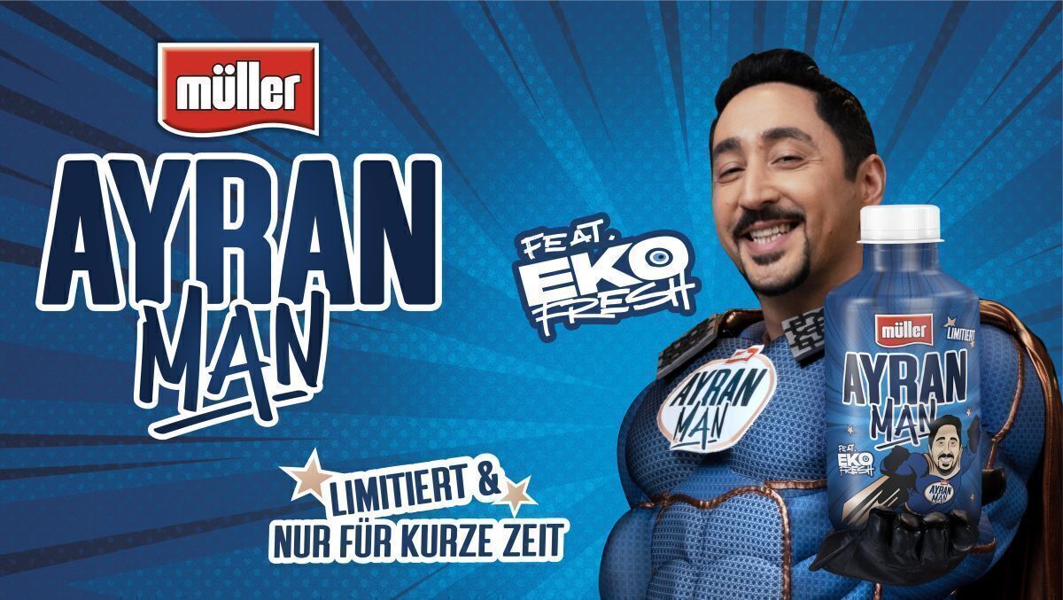 Eko Fresh wirbt wieder für Ayran - dieses Mal als Ayran Man | Special | OMR  | W&V