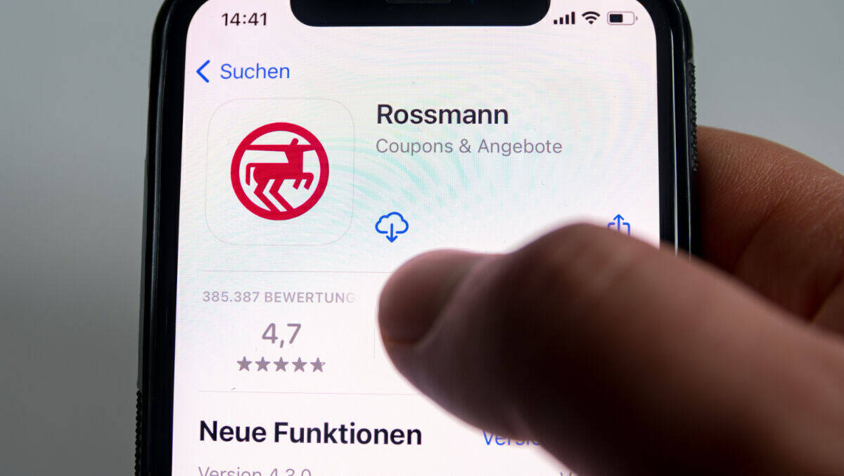 Die Rossmann-App wird häufig und lang genutzt.