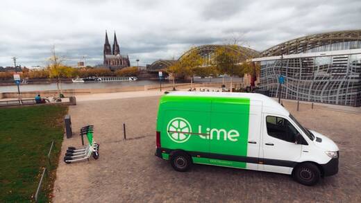 Auch in Köln ist Lime prominent vertreten.