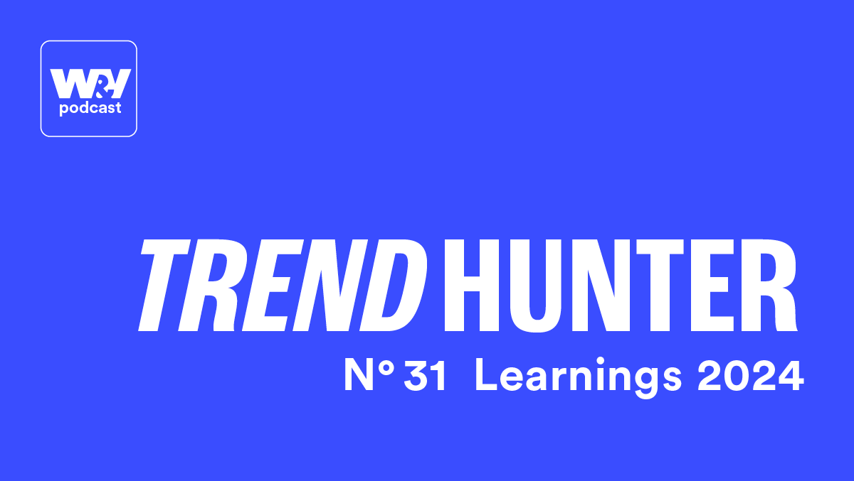 In der neuen Folge des W&V Trendhunter geht es um die Learnings 2024. Unser Gast: Ben Ballensiefen, CEO Kantar Deutschland.