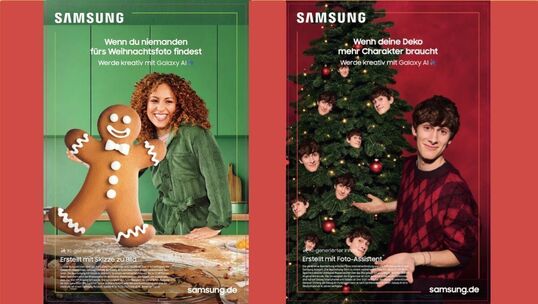 Bild: "CelebrAIting mit Samsung": KI trifft Weihnachten