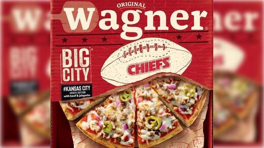 Die neue Wagner Pizza "Kansas City Chiefs Edition"