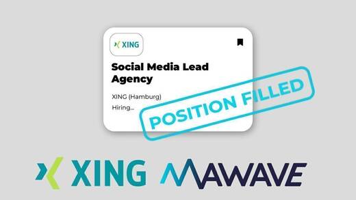 Neuer Versuch: Xing holt Mawave an Bord.