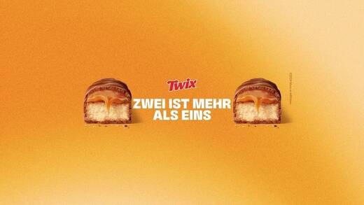 Twix: Einfache Aussage, klare Botschaft.