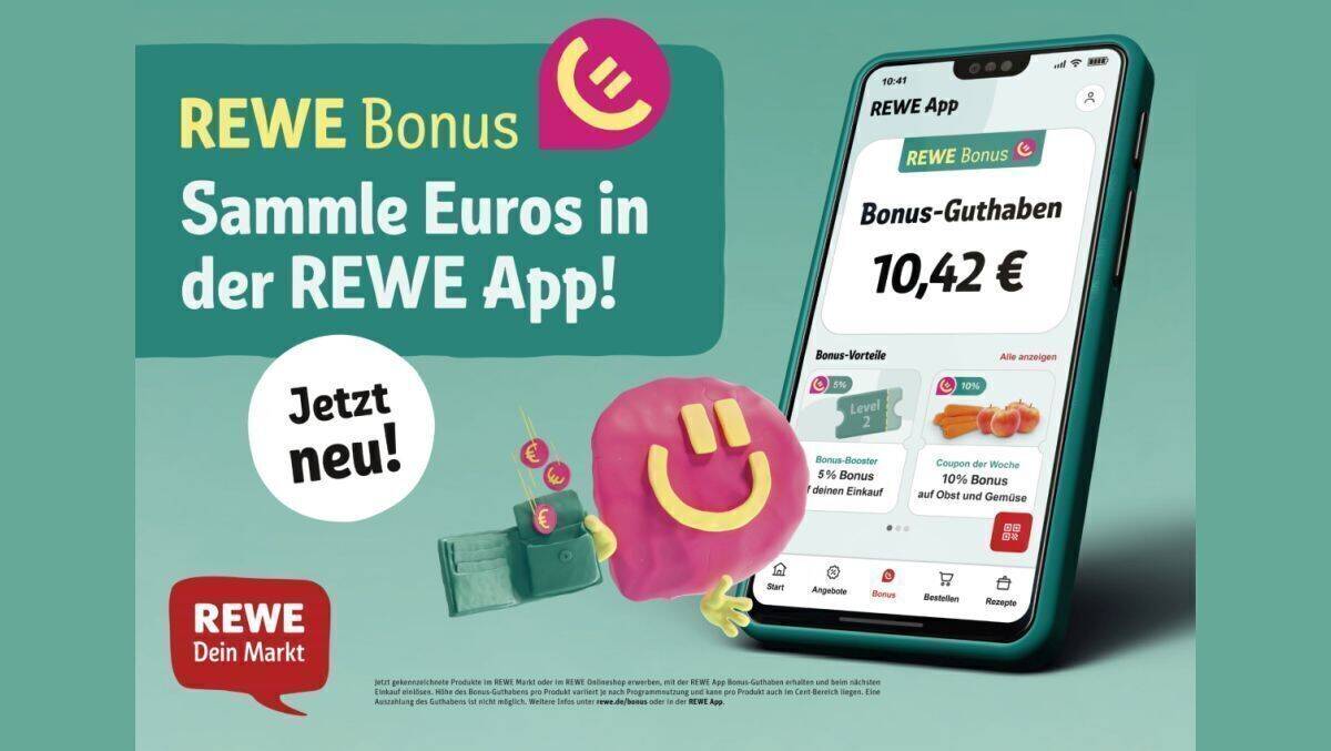 Der neue Charakter Bo vermittelt die Vorzüge des Rewe-Bonus.