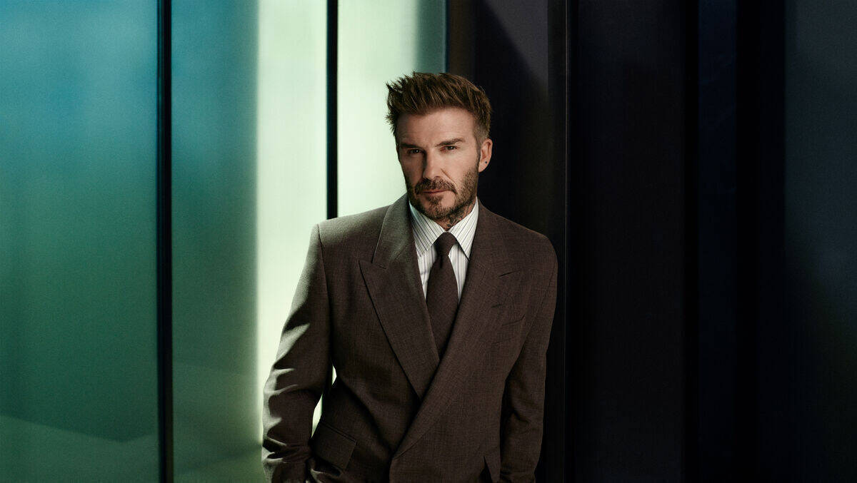 David Beckham: Erster Auftritt als Boss-Testimonial.