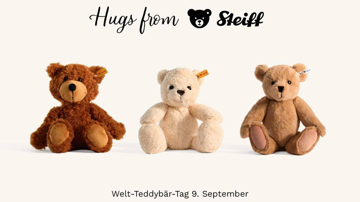 Steiff feiert Welt-Teddybär-Tag und 120 Jahre „Knopf im Ohr“