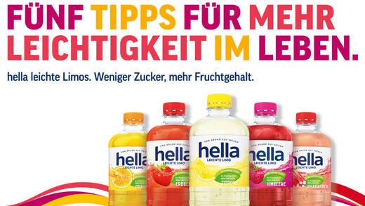 Locker, leicht und bunt: Die neue Kampagne für Hella.