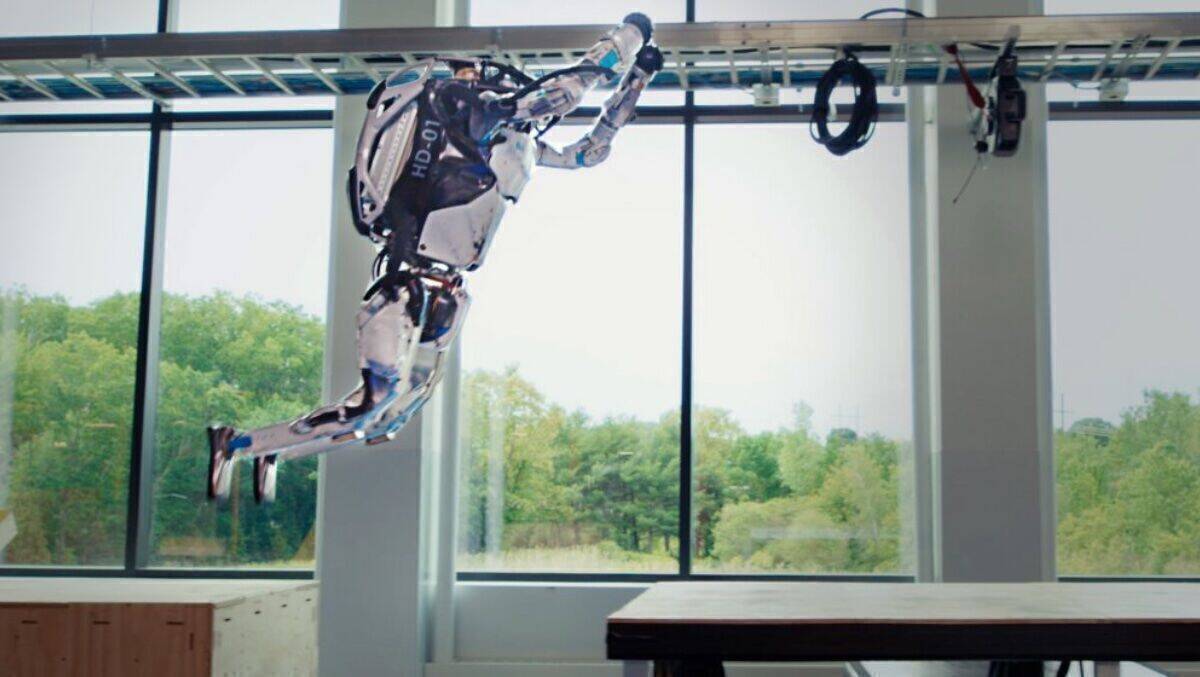 Der Boston Dynamics-Roboter "Atlas" im Training.