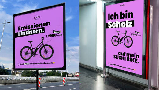 Impressionen aus der Kampagne von Sushi Bikes