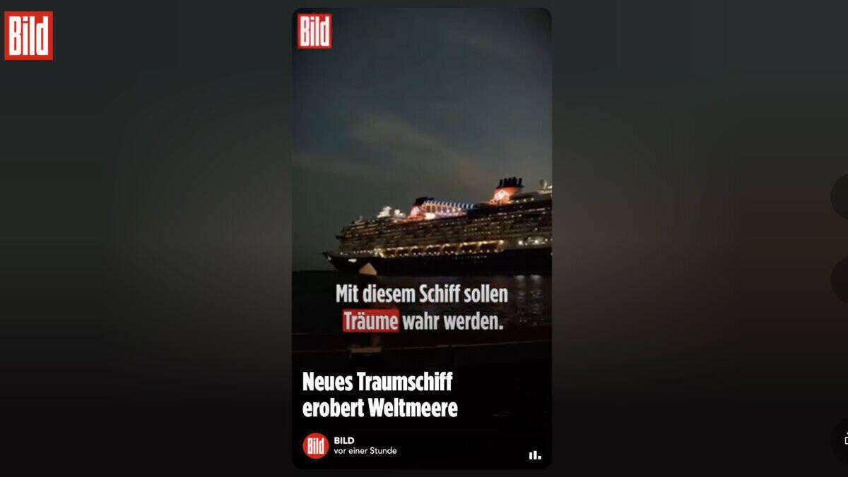 Bild setzt künftig vermehrt auf Kurzvideos wie dieses.