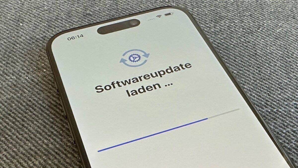 Zeit für ein Software-Update bei Apple.