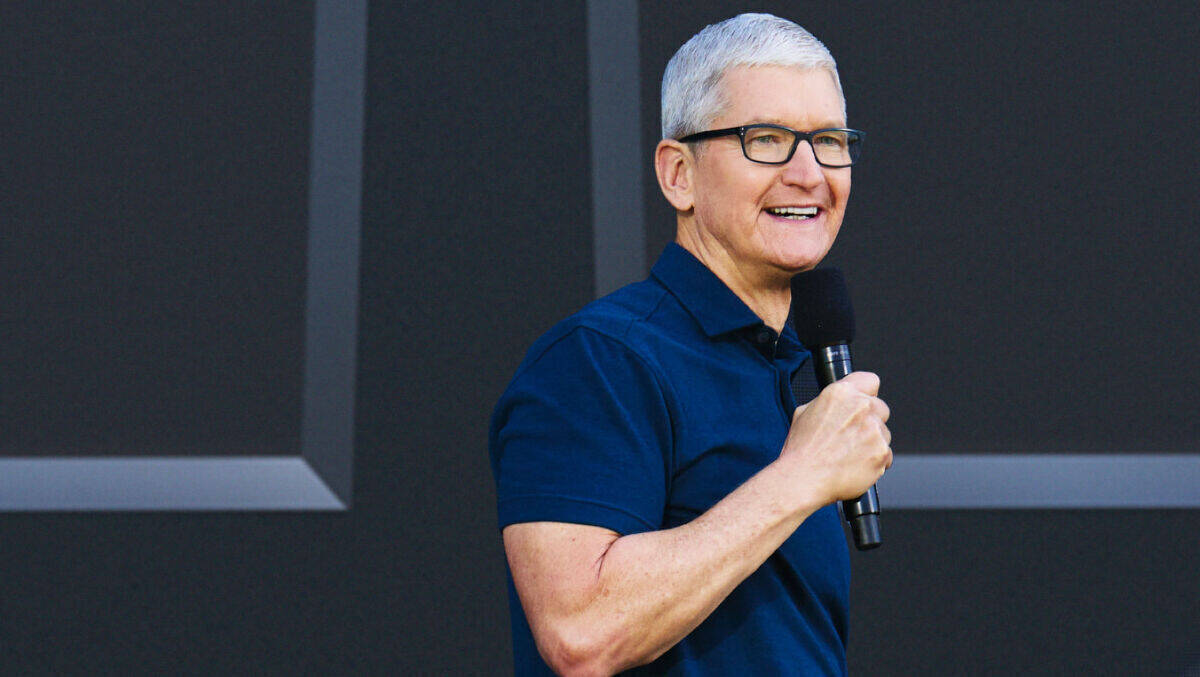 Apple-CEO Tim Cook sucht auch bei Firmen-Kooperationen die große Bühne.