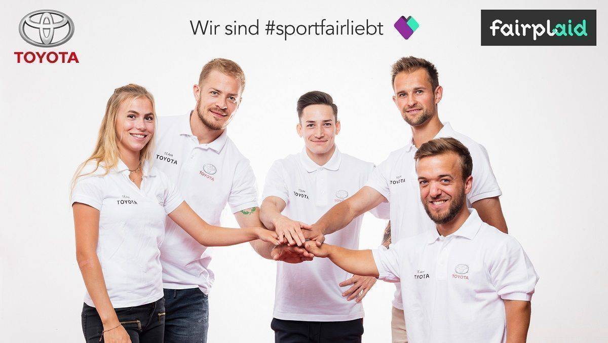 Toyota engagiert sich für Sportler.